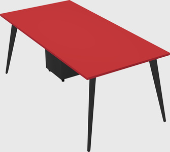 Modern rectangular office desk