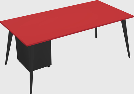 Modern rectangular office desk