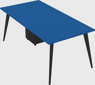 Modern rectangular office desk
