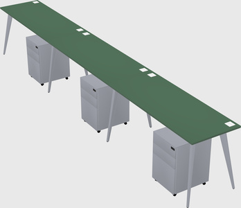 Modern rectangular office desk