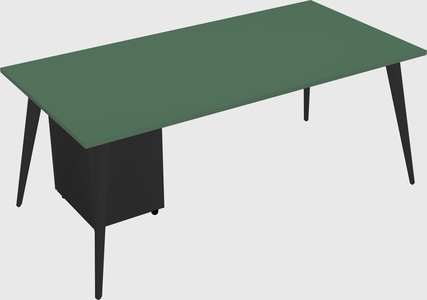 Modern rectangular office desk