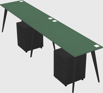Modern rectangular office desk