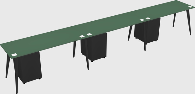 Modern rectangular office desk