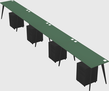 Modern rectangular office desk