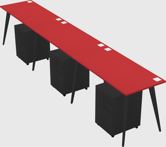Modern rectangular office desk