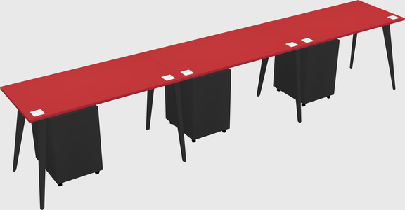 Modern rectangular office desk