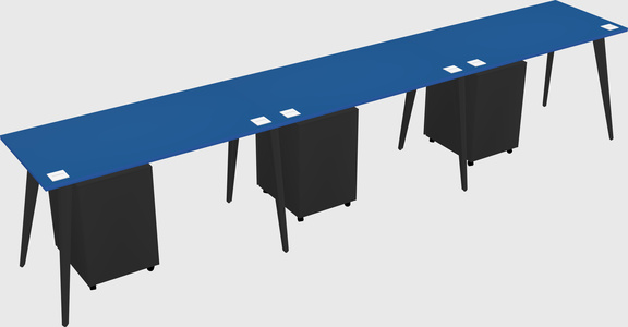 Modern rectangular office desk