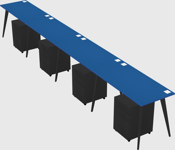 Modern rectangular office desk