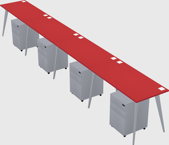 Modern rectangular office desk