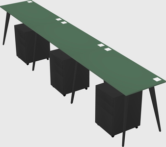 Modern rectangular office desk