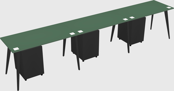 Modern rectangular office desk