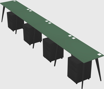 Modern rectangular office desk