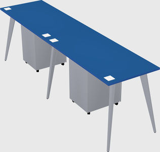 Modern rectangular office desk
