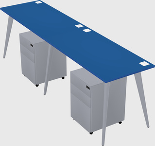 Modern rectangular office desk