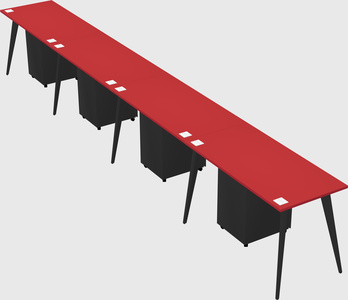 Modern rectangular office desk