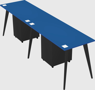 Modern rectangular office desk
