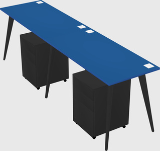 Modern rectangular office desk