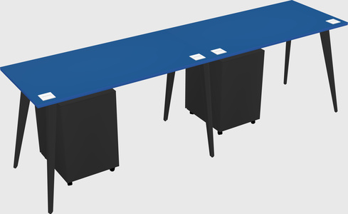 Modern rectangular office desk
