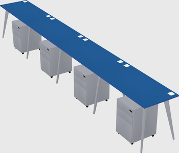 Modern rectangular office desk