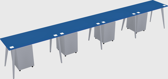 Modern rectangular office desk