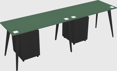 Modern rectangular office desk