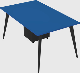 Modern rectangular office desk