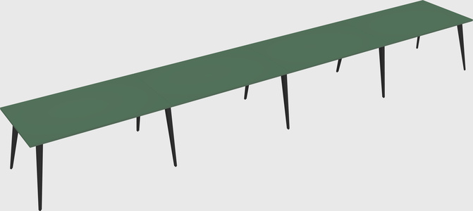 Modern rectangular office desk