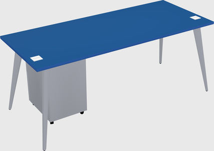 Modern rectangular office desk