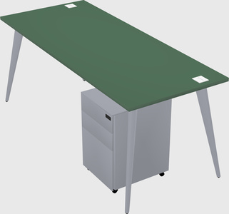 Modern rectangular office desk