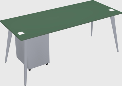 Modern rectangular office desk