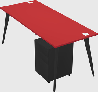 Modern rectangular office desk