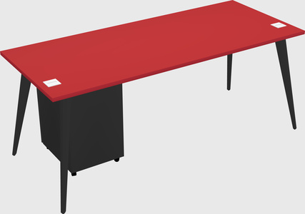 Modern rectangular office desk