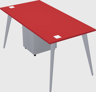 Modern rectangular office desk