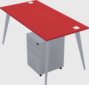 Modern rectangular office desk
