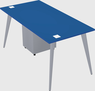 Modern rectangular office desk