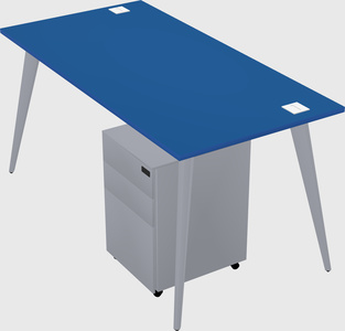 Modern rectangular office desk