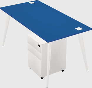 Modern rectangular office desk