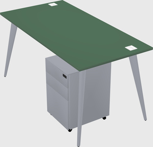 Modern rectangular office desk
