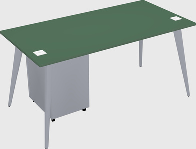 Modern rectangular office desk