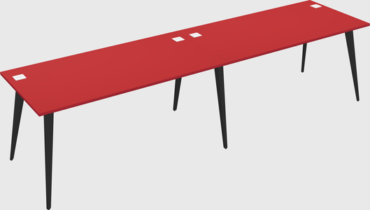Modern rectangular office desk