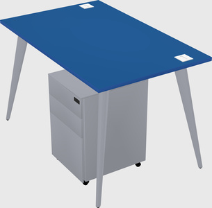 Modern rectangular office desk