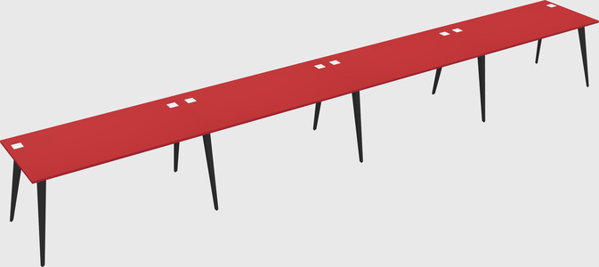 Modern rectangular office desk