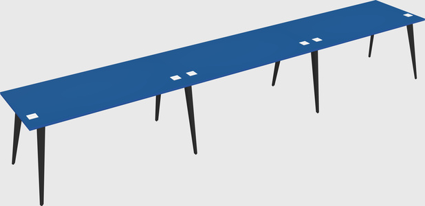 Modern rectangular office desk