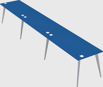 Modern rectangular office desk