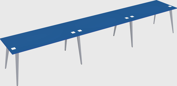 Modern rectangular office desk