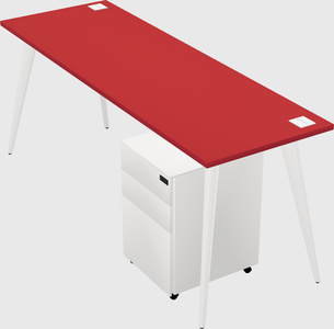 Modern rectangular office desk