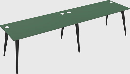 Modern rectangular office desk
