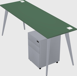 Modern rectangular office desk