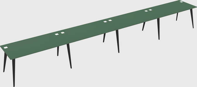 Modern rectangular office desk