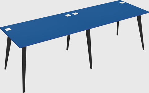 Modern rectangular office desk